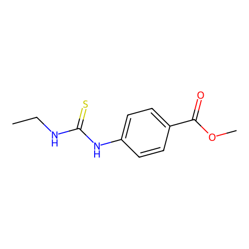 Methyl 4-(3-ethylthioureido)benzoate structure