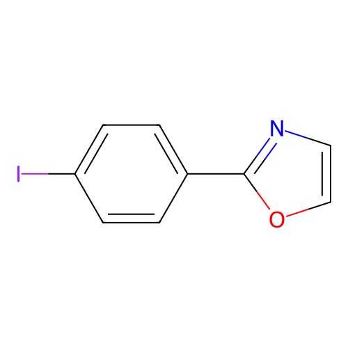 2-(4-Iodophenyl)oxazole structure