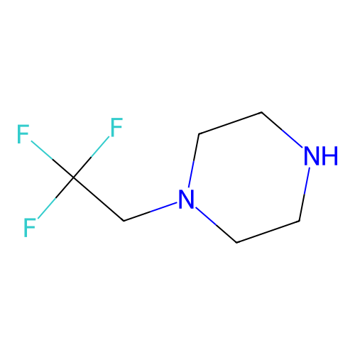 1-(2,2,2-Trifluoroethyl)piperazine structure