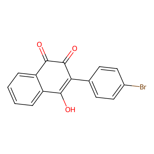 2-(4-Bromophenyl)-3-hydroxynaphthalene-1,4-dione structure