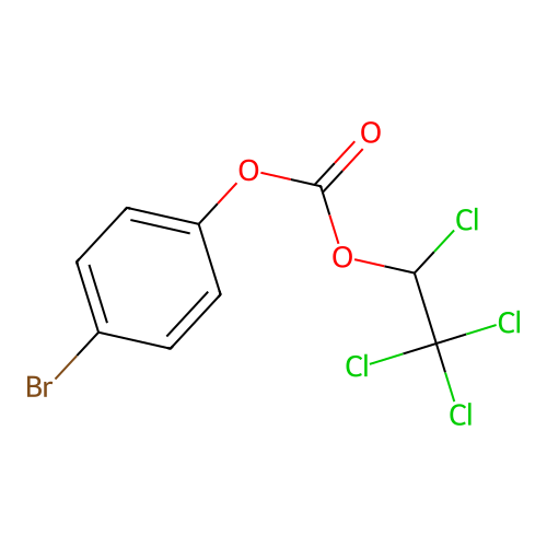 4-Bromophenyl 1,2,2,2-tetrachloroethyl carbonate structure