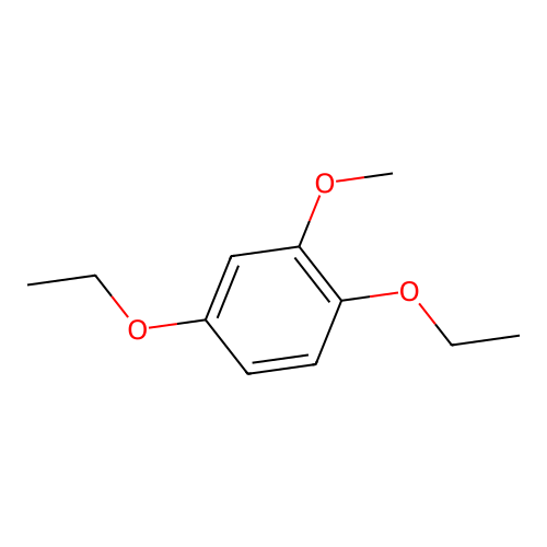 Benzene, 1,4-diethoxy-2-methoxy structure