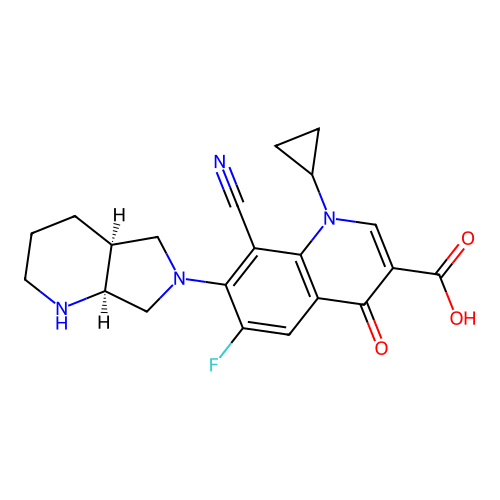 Pradofloxacin structure