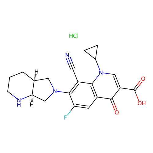 Pradofloxacin Hydrochloride structure