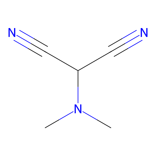 Propanedinitrile, (dimethylamino)- structure