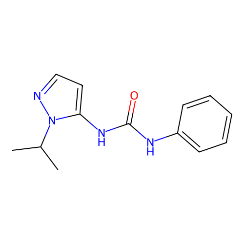 1-phenyl-3-[1-(propan-2-yl)-1H-pyrazol-5-yl]urea structure