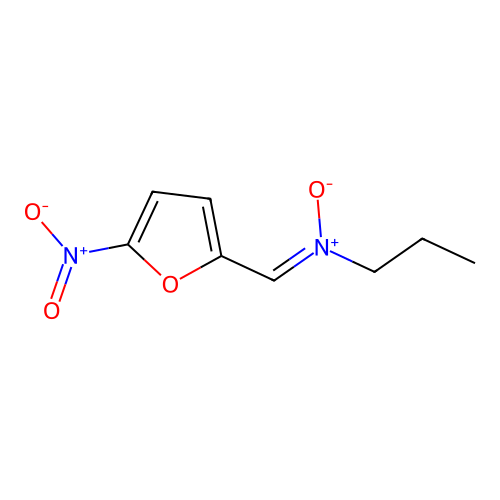 Hydroxy((5-(hydroxy(oxido)amino)-2-furyl)methylene)propyl-lambda(5)-azane structure
