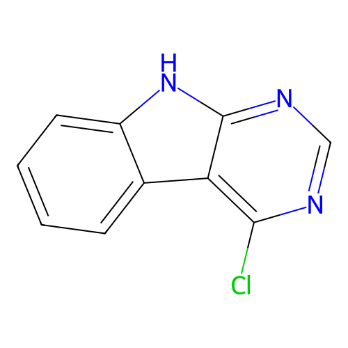 4-chloro-9H-pyrimido(4,5-b)indole structure
