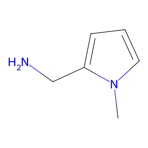 (1-methyl-1H-pyrrol-2-yl)methanamine structure