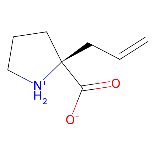 D-Proline, 2-(2-propenyl)-(9CI) structure