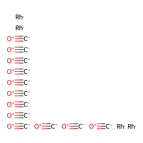 十二羰基四铑 structure