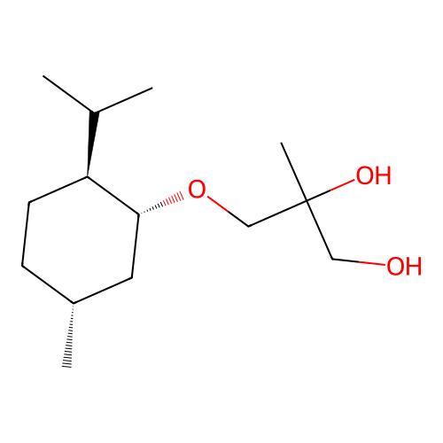 3-(l-Menthoxy)-2-methylpropane-1,2-diol structure