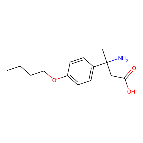 3-Amino-3-(4-butoxyphenyl)butanoic acid structure