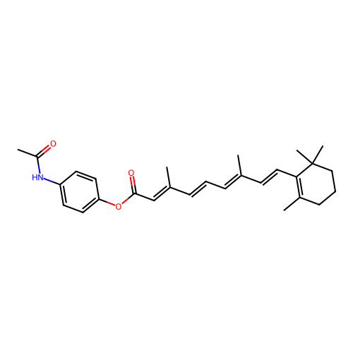 4-acetamidophenyl retinoate structure