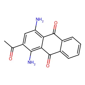 9,10-Anthracenedione, 2-acetyl-1,4-diamino- structure
