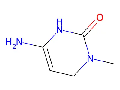 6-Amino-3-methyl-1,4-dihydropyrimidin-2-one structure