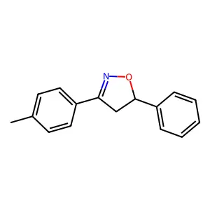 2-Isoxazoline, 5-phenyl-3-p-tolyl- structure