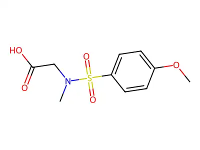 2-[(4-Methoxyphenyl)sulfonyl-methylamino]acetic acid structure
