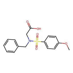 2-{Benzyl[(4-methoxyphenyl)sulfonyl]amino}acetic acid structure