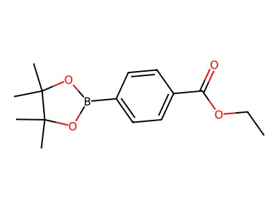 Ethyl 4-(4,4,5,5-tetramethyl-1,3,2-dioxaborolan-2-yl)benzoate structure