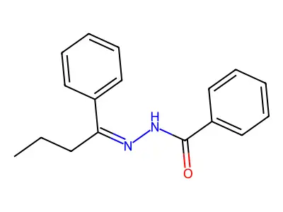 N-[(Z)-1-phenylbutylideneamino]benzamide structure