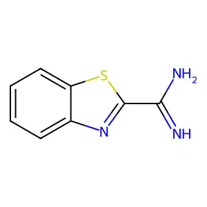 2-Benzothiazolecarboximidamide structure