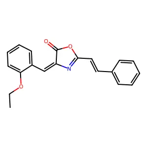 4-[(2-Ethoxyphenyl)methylidene]-2-(2-phenylethenyl)-1,3-oxazol-5-one structure