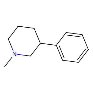1-甲基-3-苯基哌啶 structure
