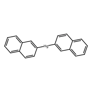 Di(naphthalen-2-yl)mercury structure