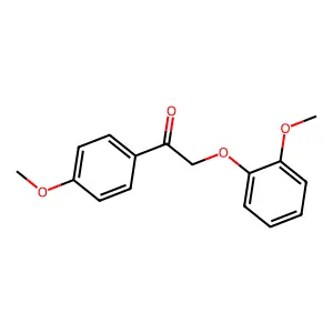 4'-Methoxy-2-(2-methoxyphenoxy)acetophenone structure