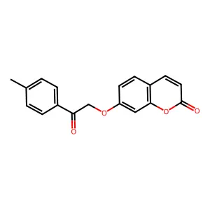 7-[2-(4-methylphenyl)-2-oxoethoxy]-2H-chromen-2-one structure