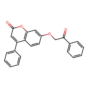 7-(2-oxo-2-phenylethoxy)-4-phenyl-2H-chromen-2-one structure