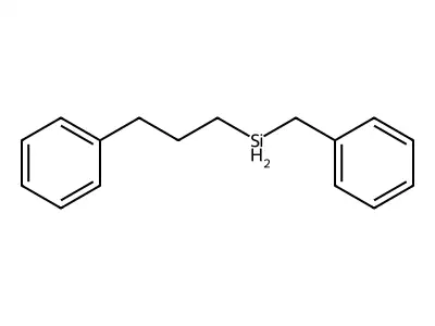 Benzyl(3-phenylpropyl)silane structure