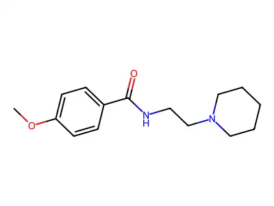 4-methoxy-N-(2-piperidin-1-ylethyl)benzamide structure