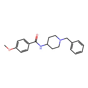 N-(1-benzylpiperidin-4-yl)-4-methoxybenzamide structure