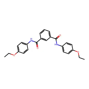 1-N,3-N-bis(4-ethoxyphenyl)benzene-1,3-dicarboxamide structure