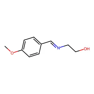 2-[[(4-Methoxyphenyl)methylene]amino]ethanol structure