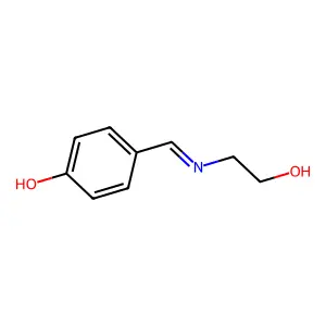 Alpha-(2-hydroxyethylimino)-P-cresol structure