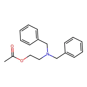 Ethanol, 2-(bis(phenylmethyl)amino)-, 1-acetate structure
