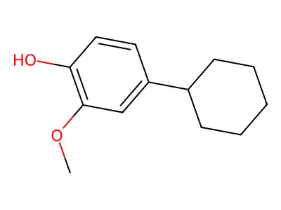 4-Cyclohexyl-2-methoxyphenol structure