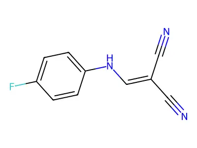 2-{[(4-Fluorophenyl)amino]methylidene}propanedinitrile structure
