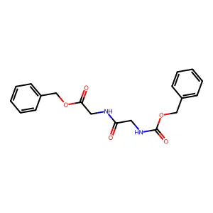 benzyl N-[(benzyloxy)carbonyl]glycylglycinate structure