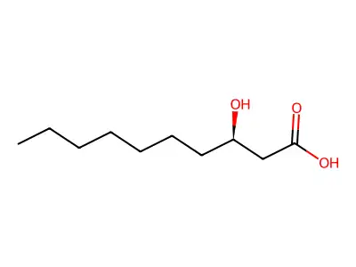 3-hydroxydecanoic acid, (3R)- structure