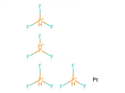 Platinum;tetrakis(trifluorophosphane) structure