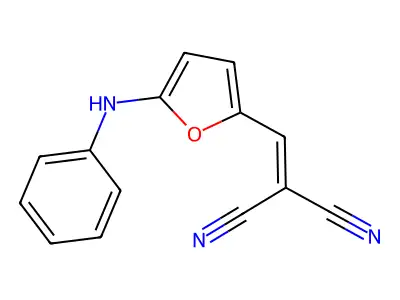 2-[(5-Anilinofuran-2-yl)methylidene]propanedinitrile structure