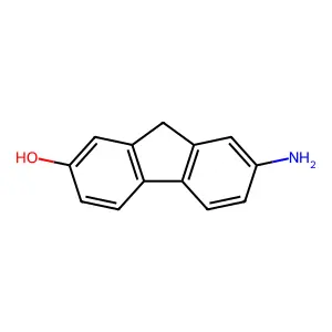 7-Hydroxy-2-aminofluorene structure