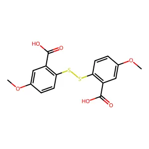 2,2'-Dithiobis(5-methoxybenzoic acid) structure