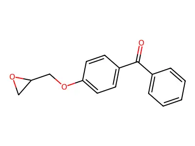 2-[(4-Benzoylphenoxy)methyl]oxirane structure