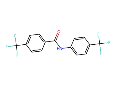 3-(trifluoromethyl)-N-[4-(trifluoromethyl)phenyl]benzamide structure