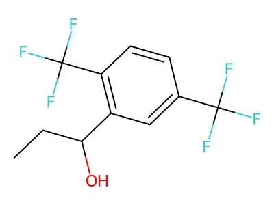 2,5-Bis(trifluoromethyl)-alpha-ethylbenzyl alcohol structure